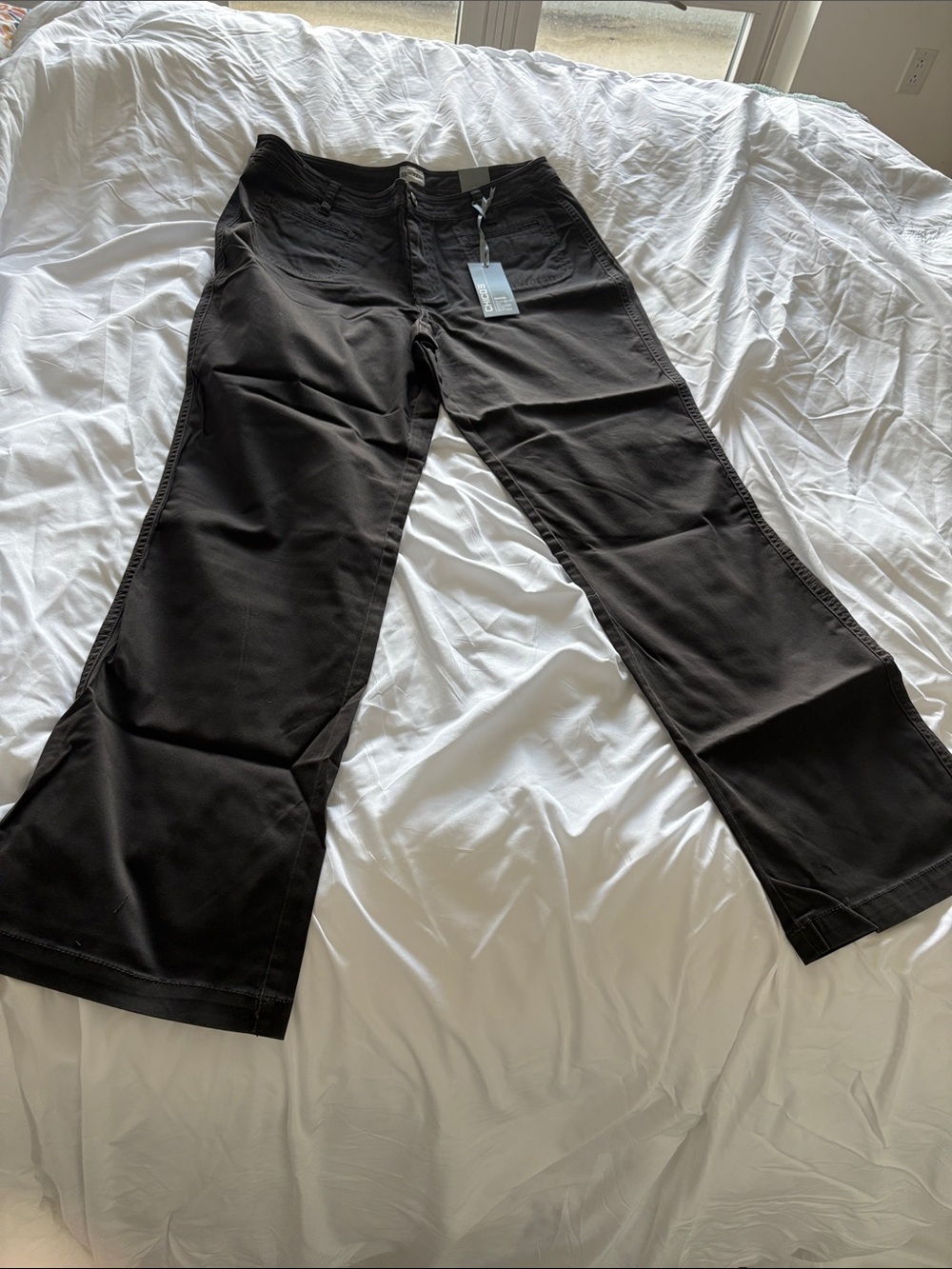 Chico's Black Wide-Leg Women's Trousers